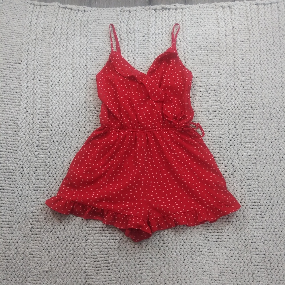 ONE CLOTHING Polka Dot Romper
